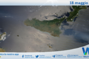 Meteo Sicilia: immagine satellitare Nasa di domenica 18 maggio 2025