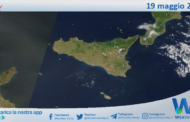 Meteo Sicilia: immagine satellitare Nasa di lunedì 19 maggio 2025