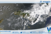 Meteo Sicilia: immagine satellitare Nasa di mercoledì 21 maggio 2025