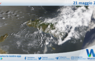 Meteo Sicilia: immagine satellitare Nasa di mercoledì 21 maggio 2025