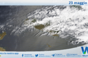 Meteo Sicilia: immagine satellitare Nasa di venerdì 23 maggio 2025