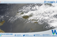 Meteo Sicilia: immagine satellitare Nasa di venerdì 23 maggio 2025