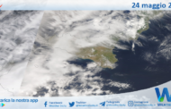 Meteo Sicilia: immagine satellitare Nasa di sabato 24 maggio 2025