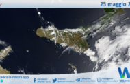 Meteo Sicilia: immagine satellitare Nasa di domenica 25 maggio 2025