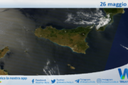 Meteo Sicilia: immagine satellitare Nasa di lunedì 26 maggio 2025