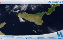 Meteo Sicilia: immagine satellitare Nasa di martedì 27 maggio 2025