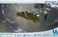 Meteo Sicilia: immagine satellitare Nasa di mercoledì 28 maggio 2025