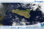 Meteo Sicilia: immagine satellitare Nasa di giovedì 29 maggio 2025