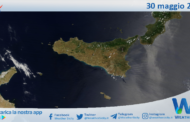Meteo Sicilia: immagine satellitare Nasa di venerdì 30 maggio 2025