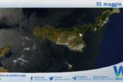 Meteo Sicilia: immagine satellitare Nasa di sabato 31 maggio 2025