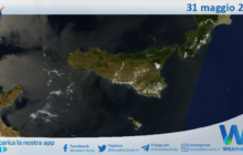 Meteo Sicilia: immagine satellitare Nasa di sabato 31 maggio 2025