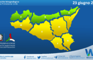 Meteo Sicilia: bollettino di allerta meteo per domani, lunedì 23 giugno 2025