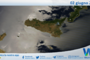 Meteo Sicilia: immagine satellitare Nasa di lunedì 02 giugno 2025