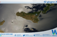 Meteo Sicilia: immagine satellitare Nasa di lunedì 02 giugno 2025