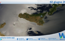 Meteo Sicilia: immagine satellitare Nasa di lunedì 02 giugno 2025