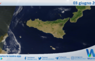 Meteo Sicilia: immagine satellitare Nasa di martedì 03 giugno 2025