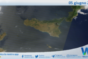 Meteo Sicilia: immagine satellitare Nasa di giovedì 05 giugno 2025