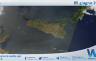 Meteo Sicilia: immagine satellitare Nasa di giovedì 05 giugno 2025