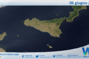 Meteo Sicilia: immagine satellitare Nasa di venerdì 06 giugno 2025