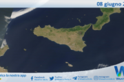 Meteo Sicilia: immagine satellitare Nasa di domenica 08 giugno 2025
