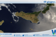 Meteo Sicilia: immagine satellitare Nasa di lunedì 09 giugno 2025