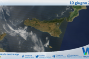 Meteo Sicilia: immagine satellitare Nasa di martedì 10 giugno 2025
