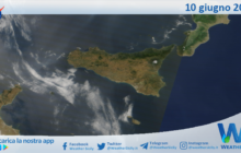 Meteo Sicilia: immagine satellitare Nasa di martedì 10 giugno 2025