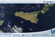 Meteo Sicilia: immagine satellitare Nasa di mercoledì 11 giugno 2025