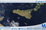 Meteo Sicilia: immagine satellitare Nasa di mercoledì 11 giugno 2025