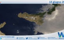 Meteo Sicilia: immagine satellitare Nasa di sabato 14 giugno 2025