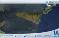 Meteo Sicilia: immagine satellitare Nasa di domenica 15 giugno 2025