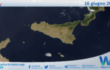 Meteo Sicilia: immagine satellitare Nasa di lunedì 16 giugno 2025