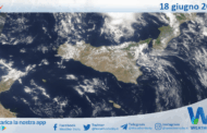 Meteo Sicilia: immagine satellitare Nasa di mercoledì 18 giugno 2025
