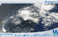 Meteo Sicilia: immagine satellitare Nasa di venerdì 20 giugno 2025