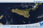Meteo Sicilia: immagine satellitare Nasa di sabato 21 giugno 2025