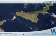 Meteo Sicilia: immagine satellitare Nasa di lunedì 23 giugno 2025