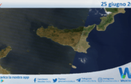 Meteo Sicilia: immagine satellitare Nasa di mercoledì 25 giugno 2025