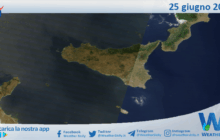 Meteo Sicilia: immagine satellitare Nasa di mercoledì 25 giugno 2025