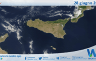 Meteo Sicilia: immagine satellitare Nasa di sabato 28 giugno 2025