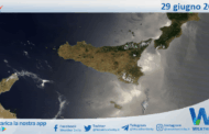 Meteo Sicilia: immagine satellitare Nasa di domenica 29 giugno 2025