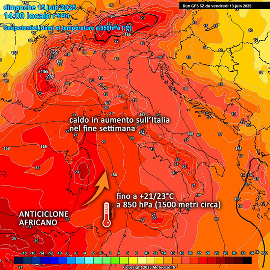 Sicilia: anticiclone africano in rinforzo e caldo in aumento nel weekend. Da martedì temperature in calo, possibili spiragli instabili?