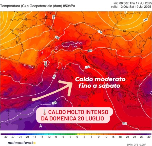 Sicilia: normalità estiva fino a sabato, ma da domenica è in arrivo un'intensa ondata di calore!