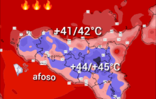 Sicilia: in arrivo altre giornate infuocate. Fase clou del caldo tra domani e venerdì