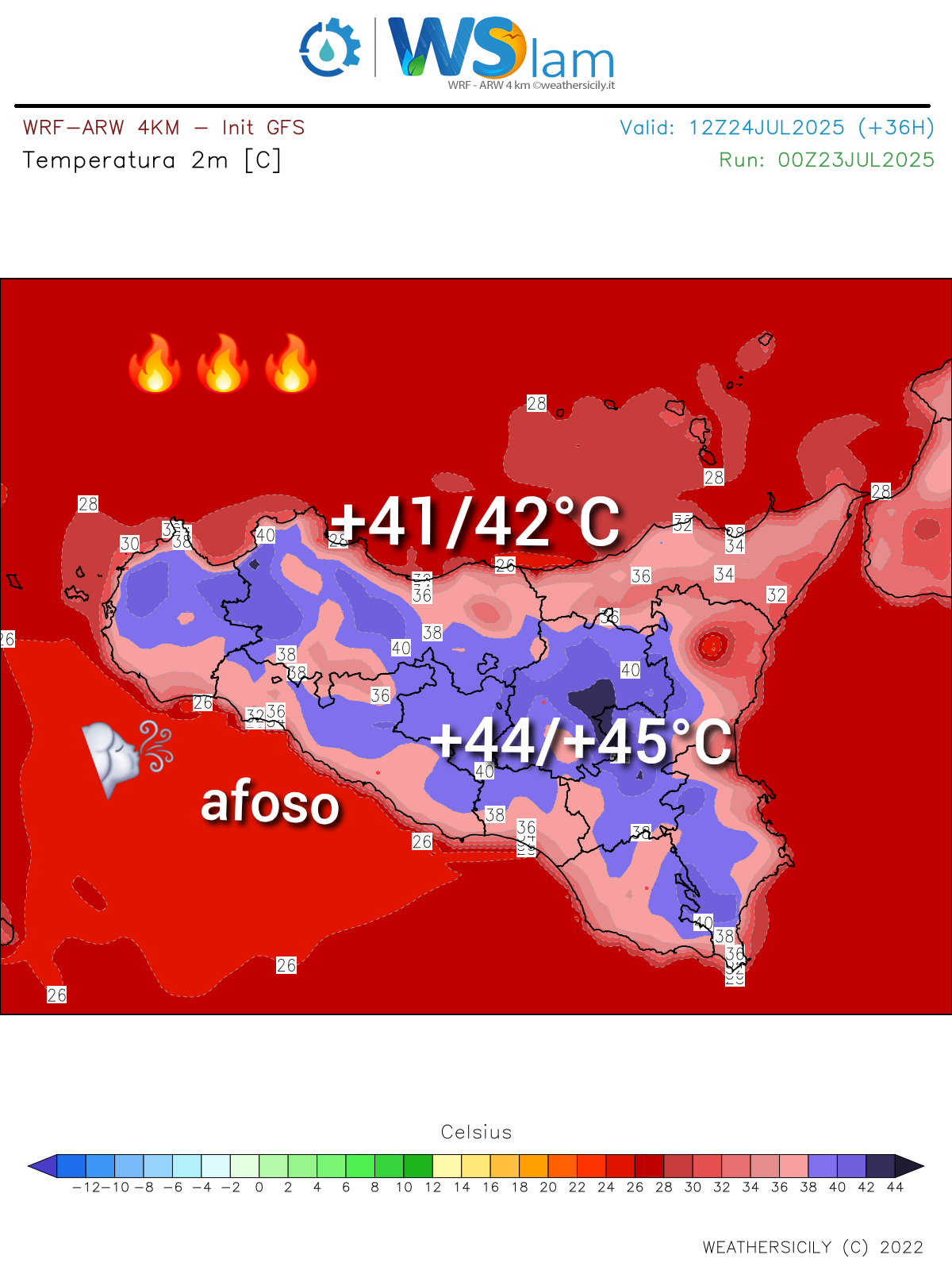Sicilia: in arrivo altre giornate infuocate. Fase clou del caldo tra domani e venerdì