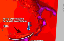 Sabato irrompe il Maestrale, primo calo termico con nubi sparse e mari mossi. Domenica rinfresca ovunque!