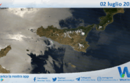 Meteo Sicilia: immagine satellitare Nasa di mercoledì 02 luglio 2025
