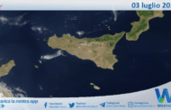 Meteo Sicilia: immagine satellitare Nasa di giovedì 03 luglio 2025