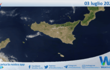 Meteo Sicilia: immagine satellitare Nasa di giovedì 03 luglio 2025