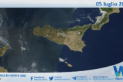 Meteo Sicilia: immagine satellitare Nasa di sabato 05 luglio 2025
