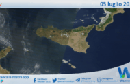 Meteo Sicilia: immagine satellitare Nasa di sabato 05 luglio 2025